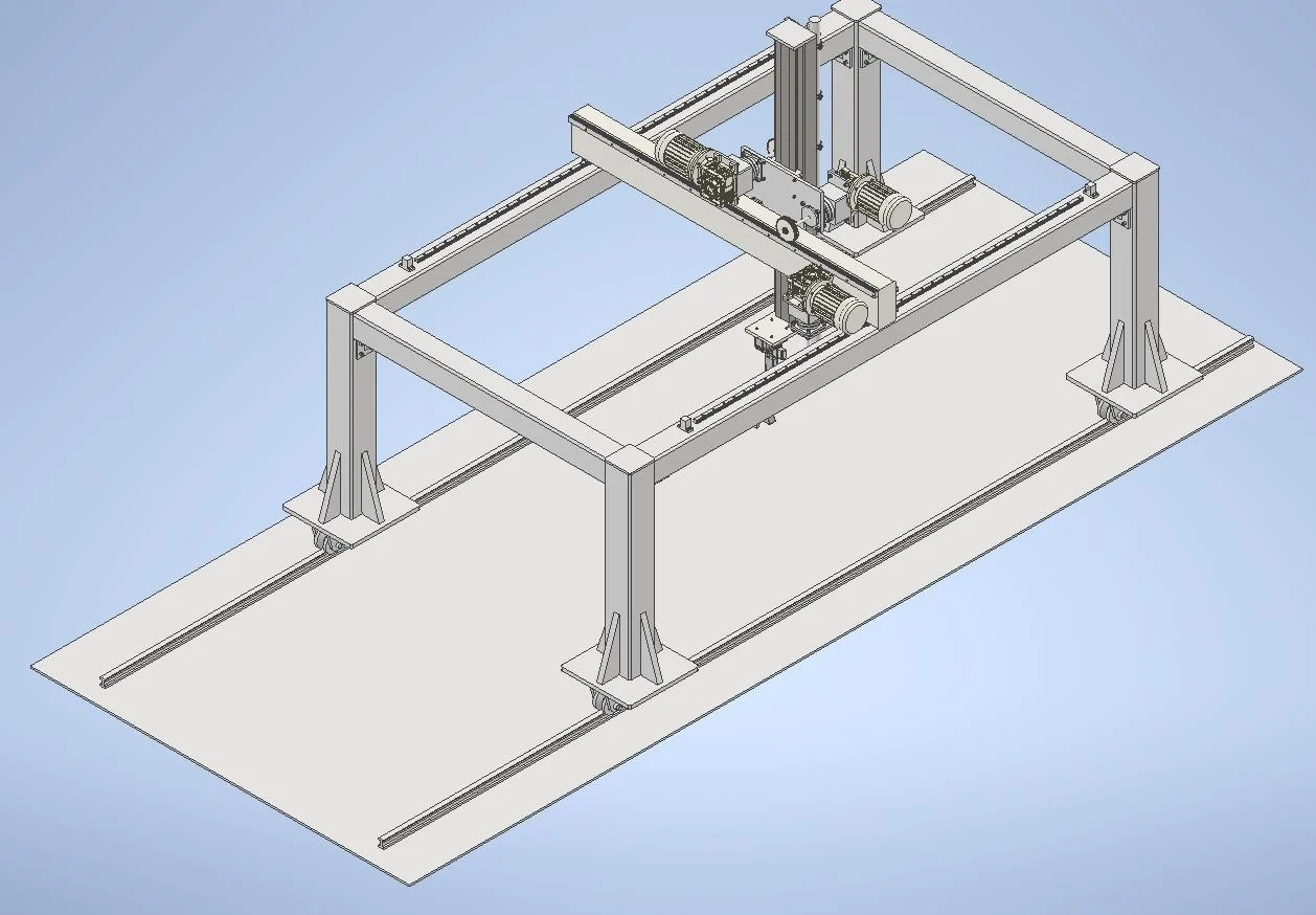 龙门机械手整机 CAD 总装图